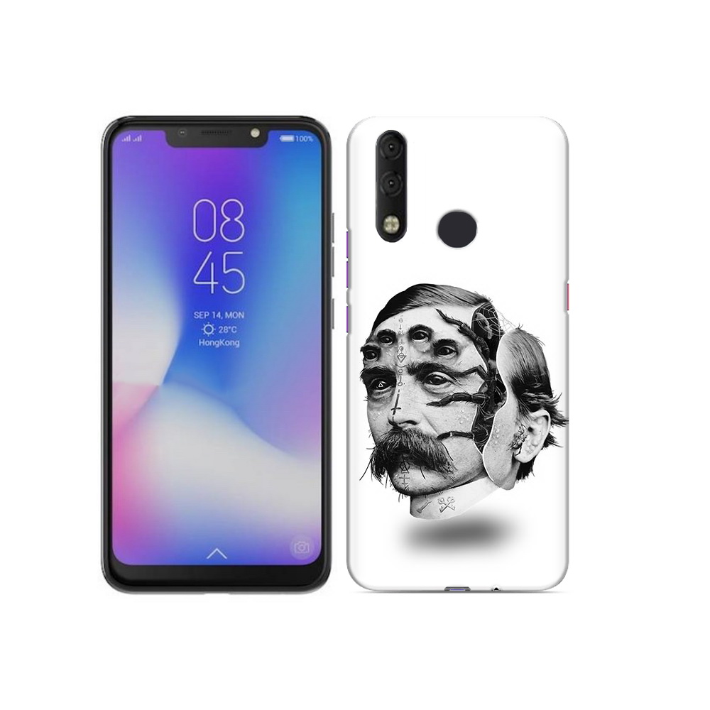 

Чехол MyPads Tocco для Tecno Camon 11 Pro страшное лицо мужчины, Tocco