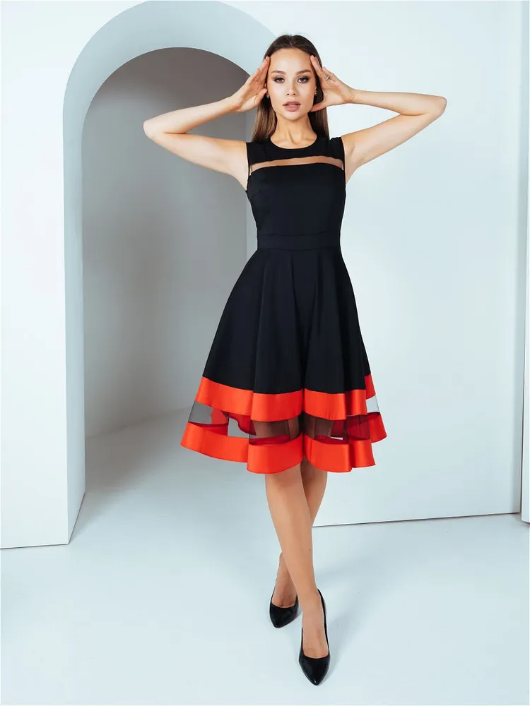 

Платье женское Ashley Rose PL-0904 черное 40 RU, PL-0904