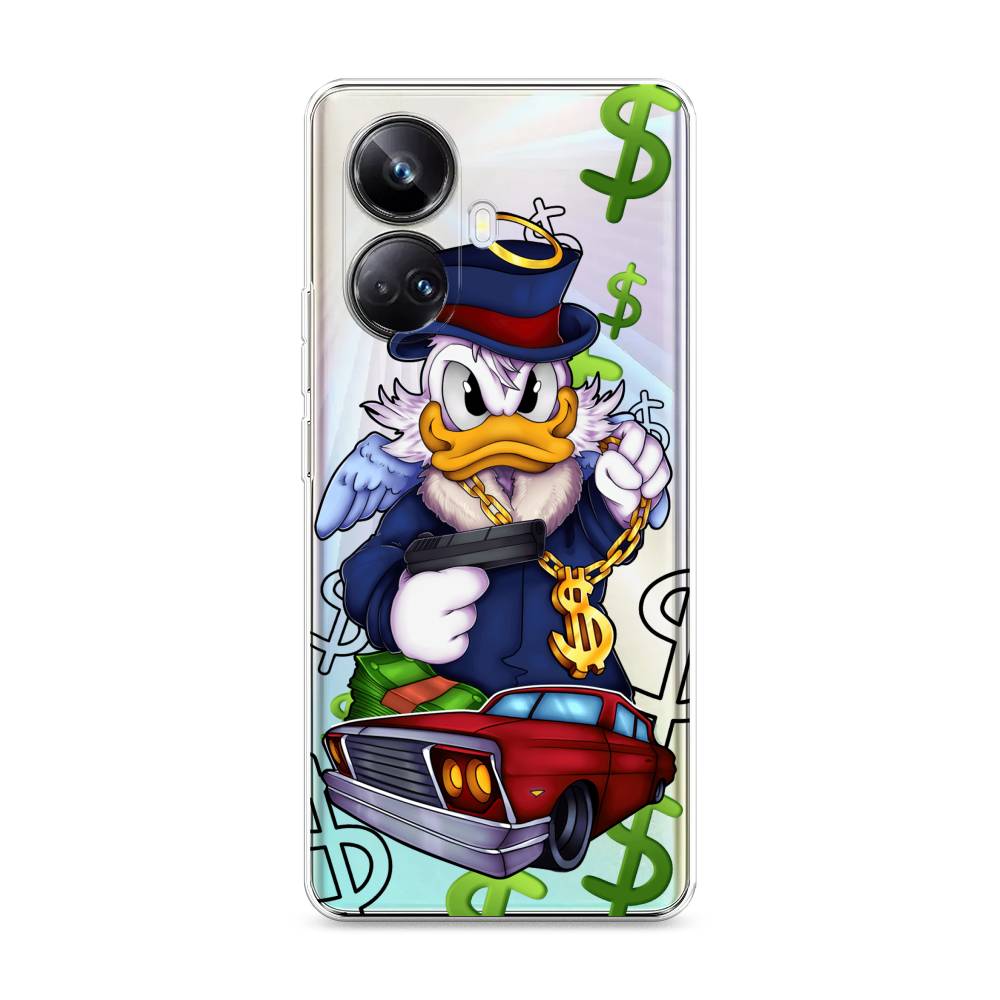 

Чехол на Realme 10 Pro+ "Scrooge McDuck with a Gold Chain", Красный;синий;белый, 2512350-6