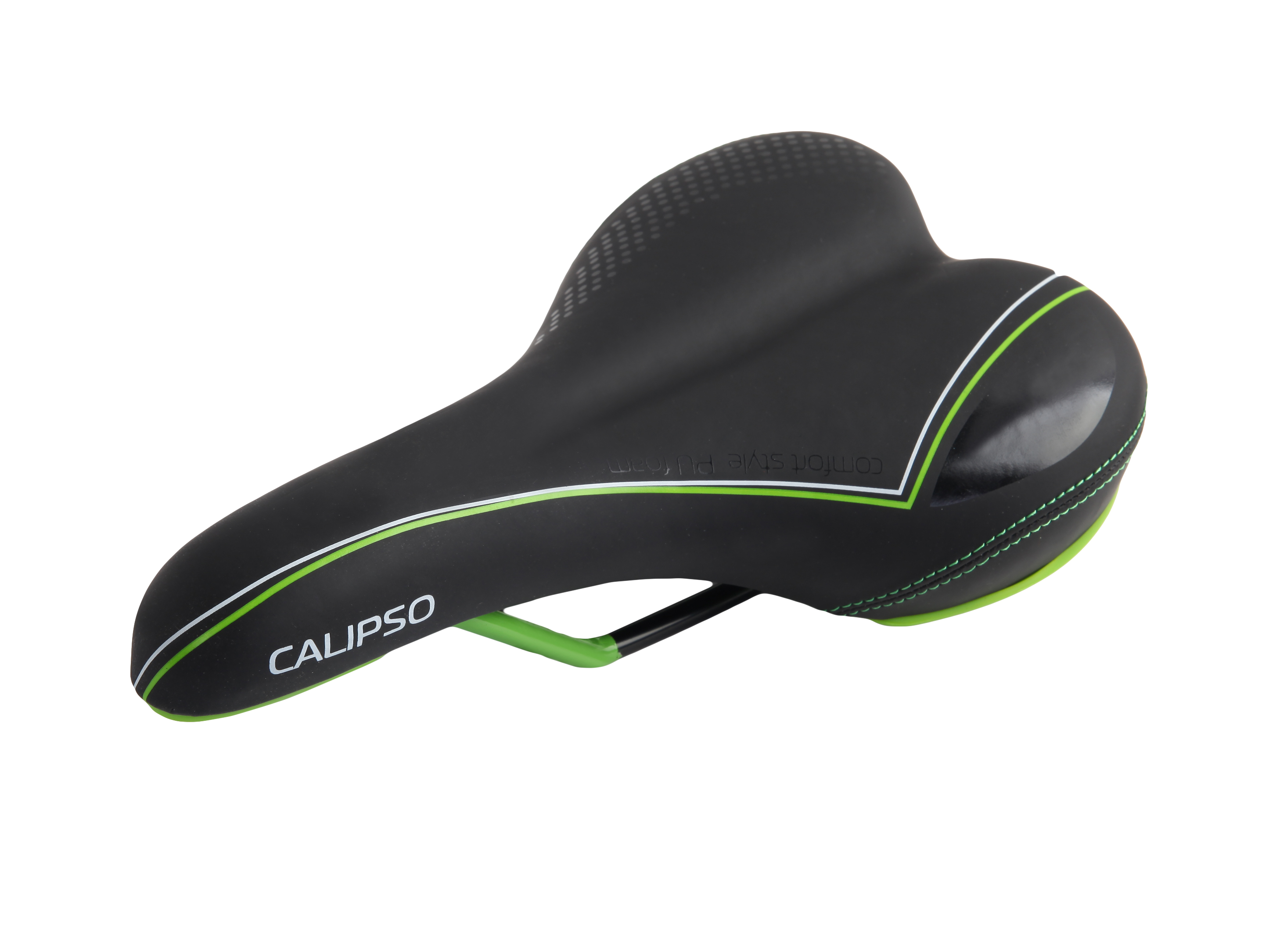 фото Велосипедное седло vincasport vs 04 calipco 275х145 в мм, black/green vinca sport