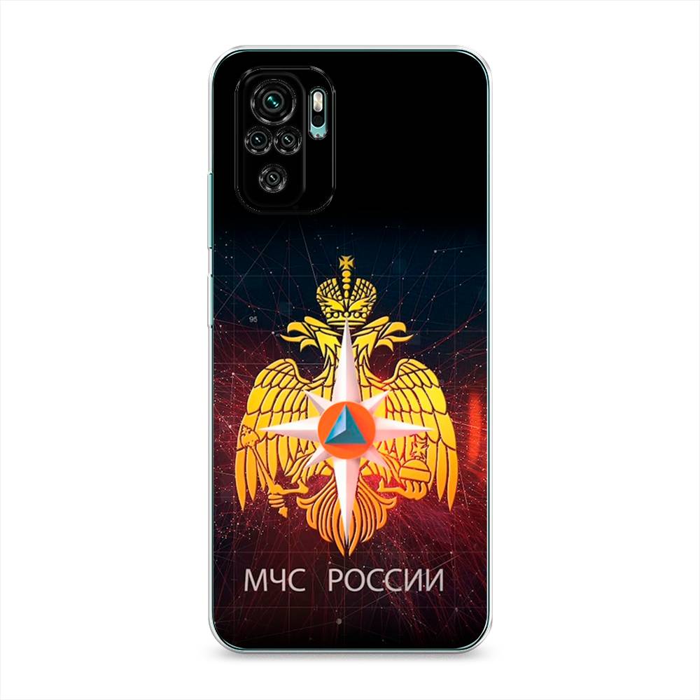 фото Силиконовый чехол "мчс россии" на xiaomi redmi note 10 awog