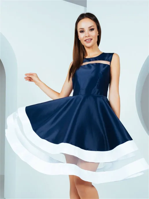 

Платье женское Ashley Rose PL-0904 синее 42 RU, PL-0904