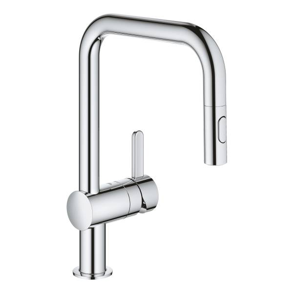 

Смеситель для кухонной мойки GROHE Flair с поворотным выдвижным изливом, хром (32455001), 32455001