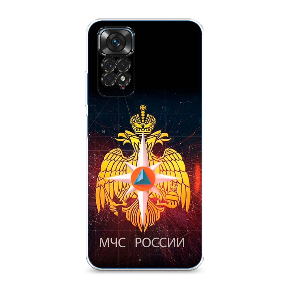 фото Силиконовый чехол "мчс россии" на xiaomi redmi note 11 4g global awog