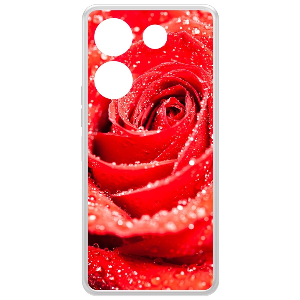 

Чехол-накладка Krutoff Clear Case Роза для TECNO Camon 20 Pro, Прозрачный