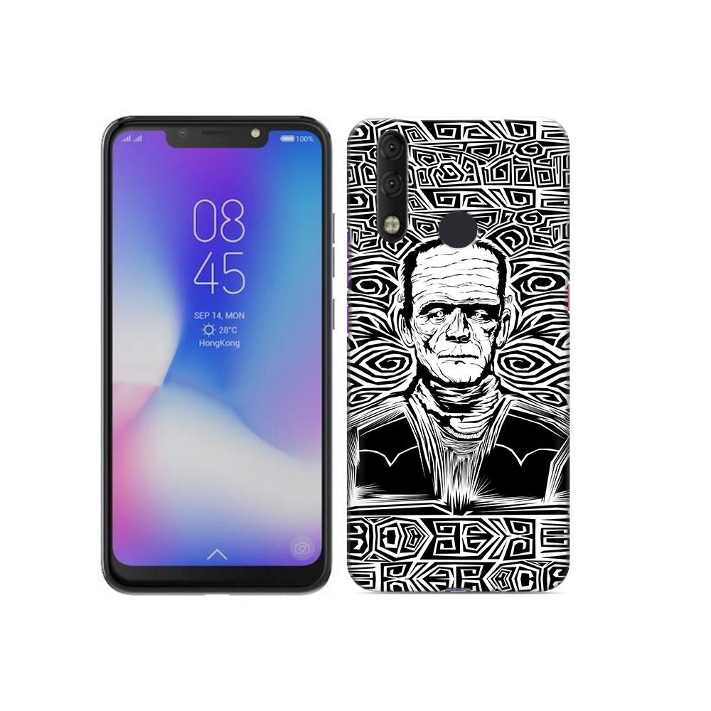 

Чехол MyPads Tocco для Tecno Camon 11 Pro франкенштейн черно белый, Tocco