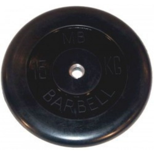 фото Barbell barbell диск 15 кг 26 мм mb-pltb26-15 mb barbell