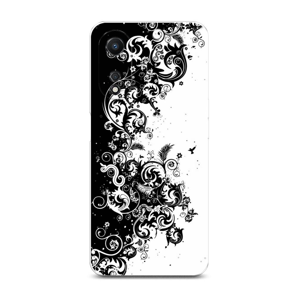

Чехол для Oppo A58 5G "Черно белый узор", Белый;черный;серый, 2512450-3