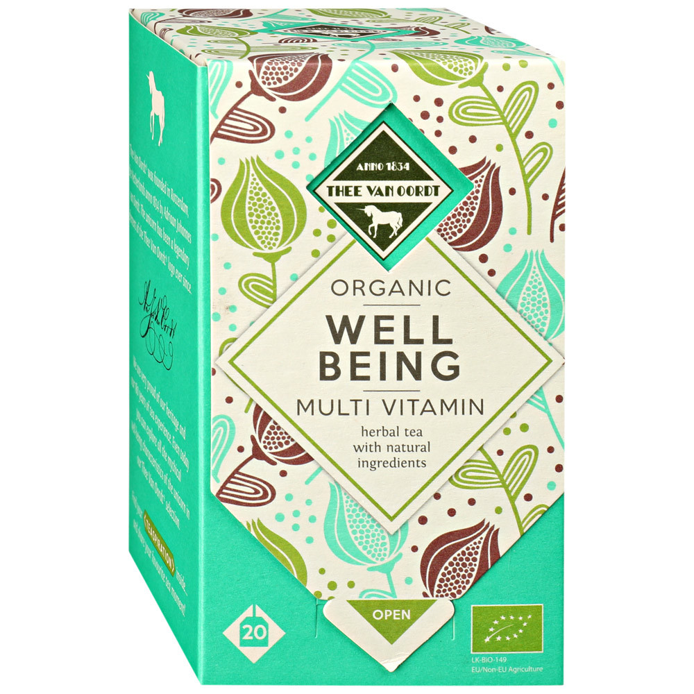 

Напиток Thee Van Oordt Well Being Organic Multi Vitamin Herbal Tea чайный Organic 20 пакет