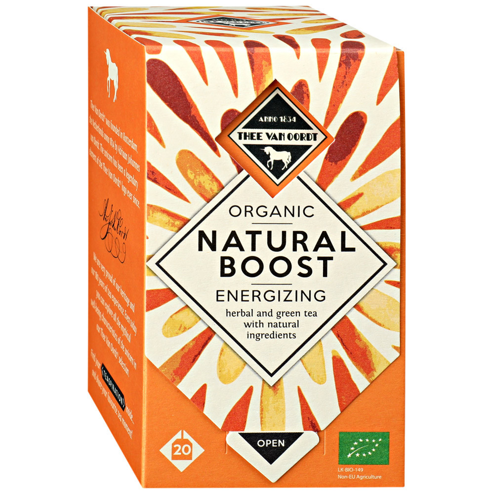 

Чай Thee Van Oordt Organic Natural Boost Energizing Herbal and Green tea зеленый Organic 2