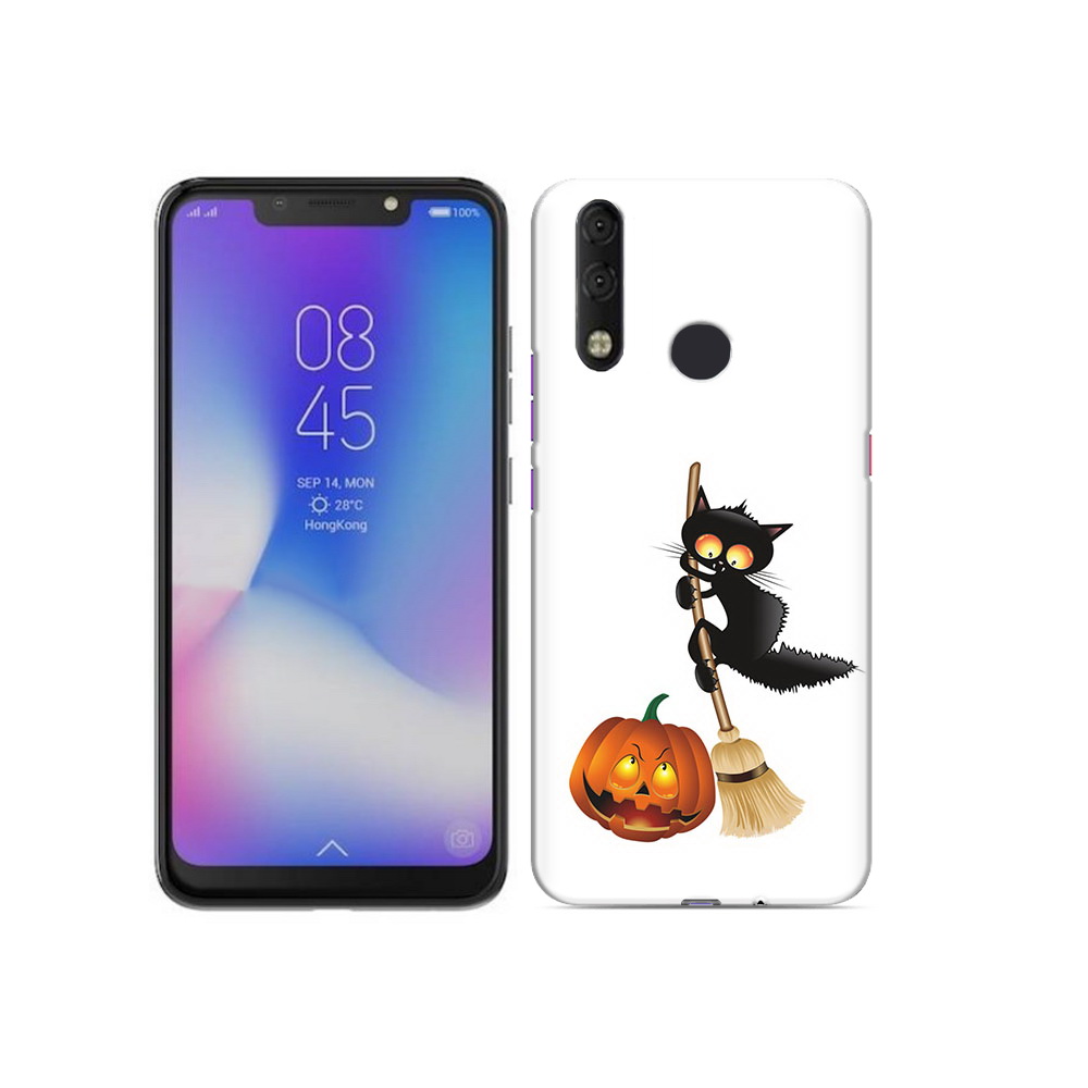 

Чехол MyPads Tocco для Tecno Camon 11 Pro хэлуинский котик, Tocco