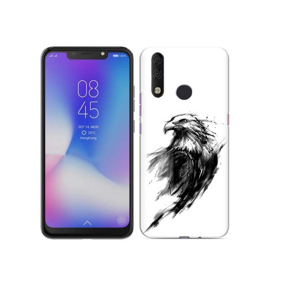 

Чехол MyPads Tocco для Tecno Camon 11 Pro чб птица, Tocco