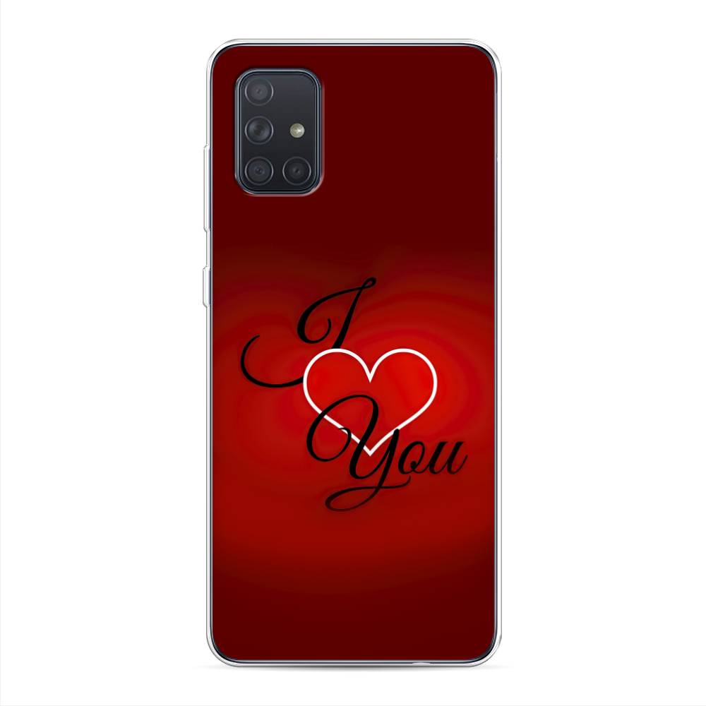 

Чехол Awog на Samsung Galaxy A71 4G "I love you 3", Разноцветный, 29050-6