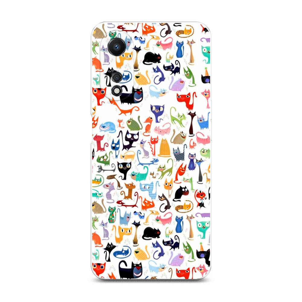 

Чехол для Oppo A58 5G "Цветные коты", Разноцветный, 2512450-1