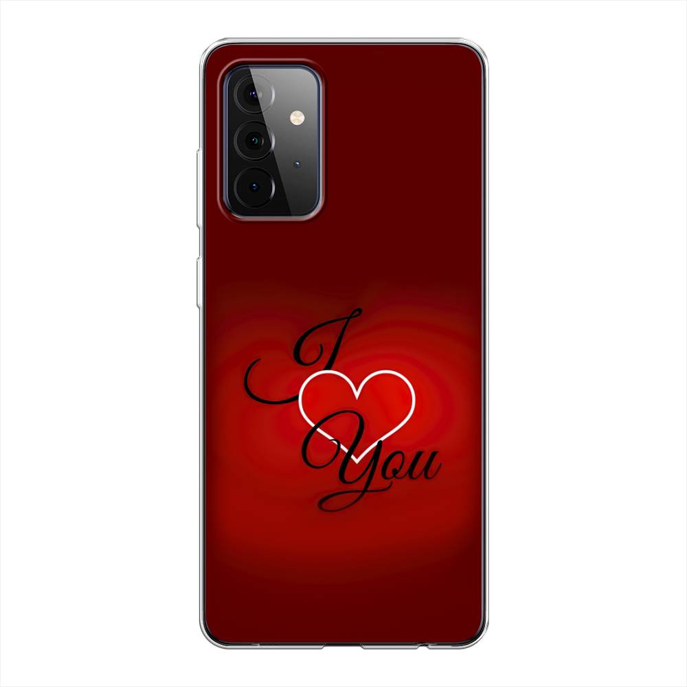 фото Силиконовый чехол "i love you 3" на samsung galaxy a72 awog