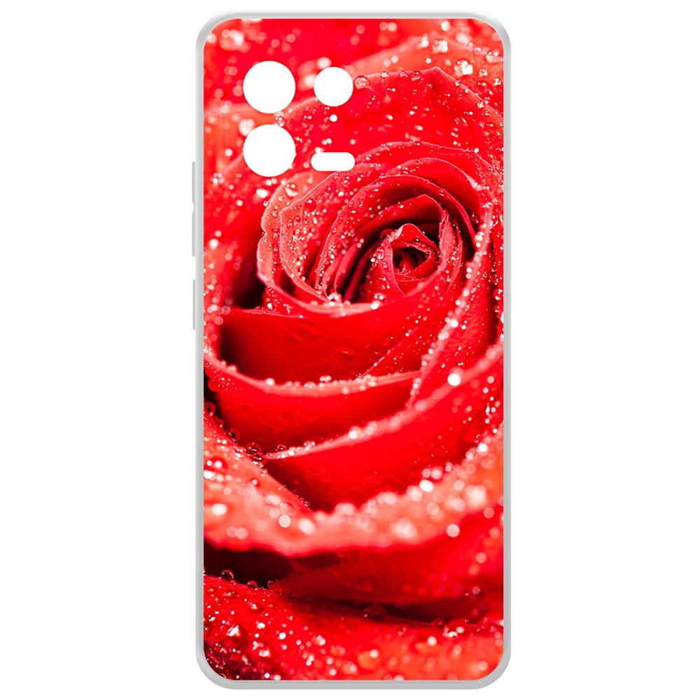 

Чехол-накладка Krutoff Clear Case Роза для Xiaomi 13, Прозрачный