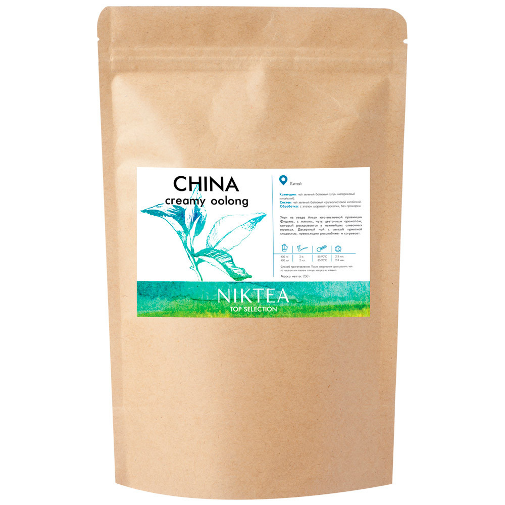 Чай Niktea Creamy Oolong Сливочный Улун зеленый 250 г