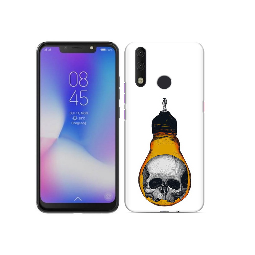 Чехол MyPads Tocco для Tecno Camon 11 Pro череп в лампочке