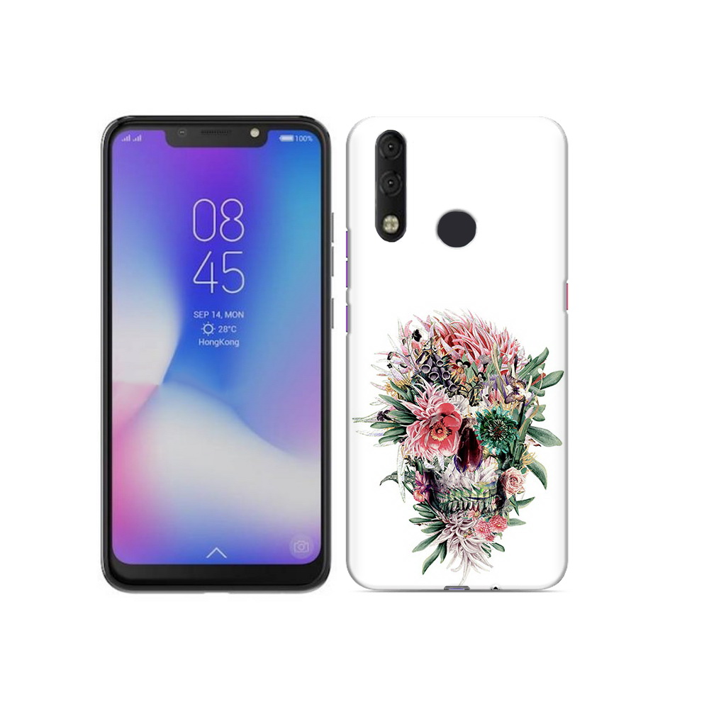 

Чехол MyPads Tocco для Tecno Camon 11 Pro череп из цветов, Tocco