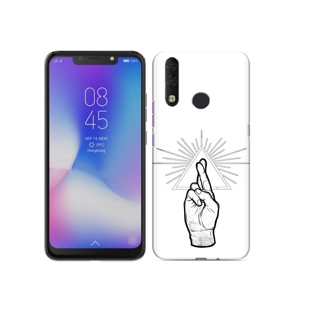 

Чехол MyPads Tocco для Tecno Camon 11 Pro черно белая рука, Tocco