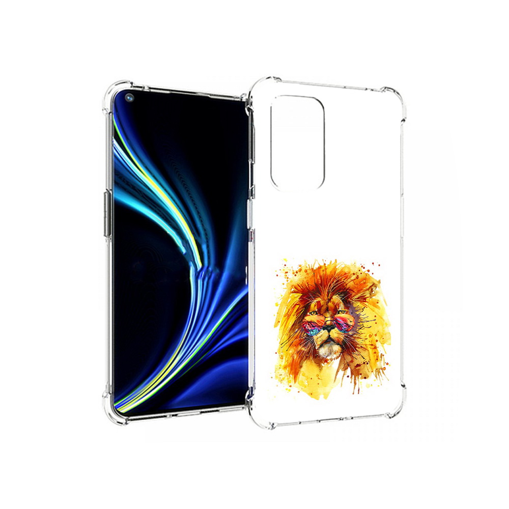 

Чехол MyPads Tocco для OnePlus 9 лев в очках (PT159409.128.436), Прозрачный, Tocco