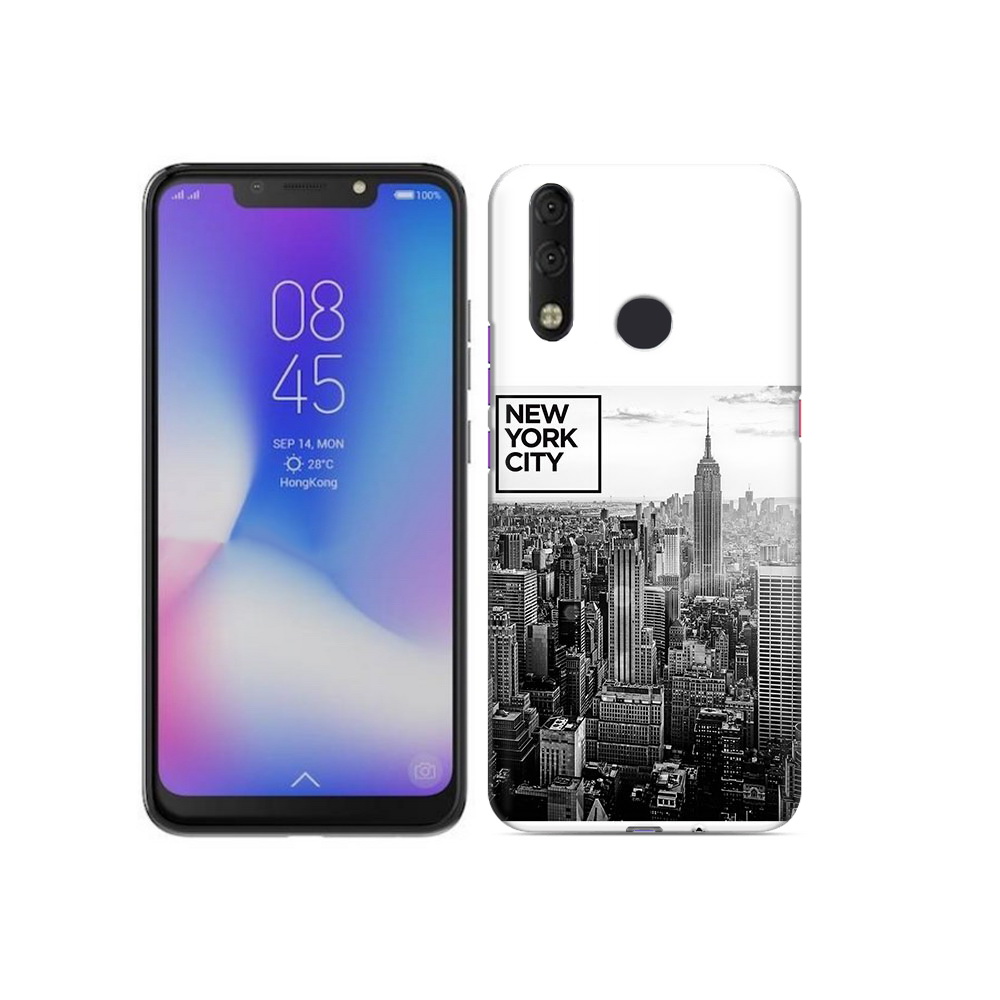 

Чехол MyPads Tocco для Tecno Camon 11 Pro черно белый ньюерк, Tocco