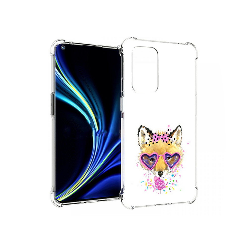 

Чехол MyPads Tocco для OnePlus 9 лисенок с бантиком (PT159409.128.441), Прозрачный, Tocco
