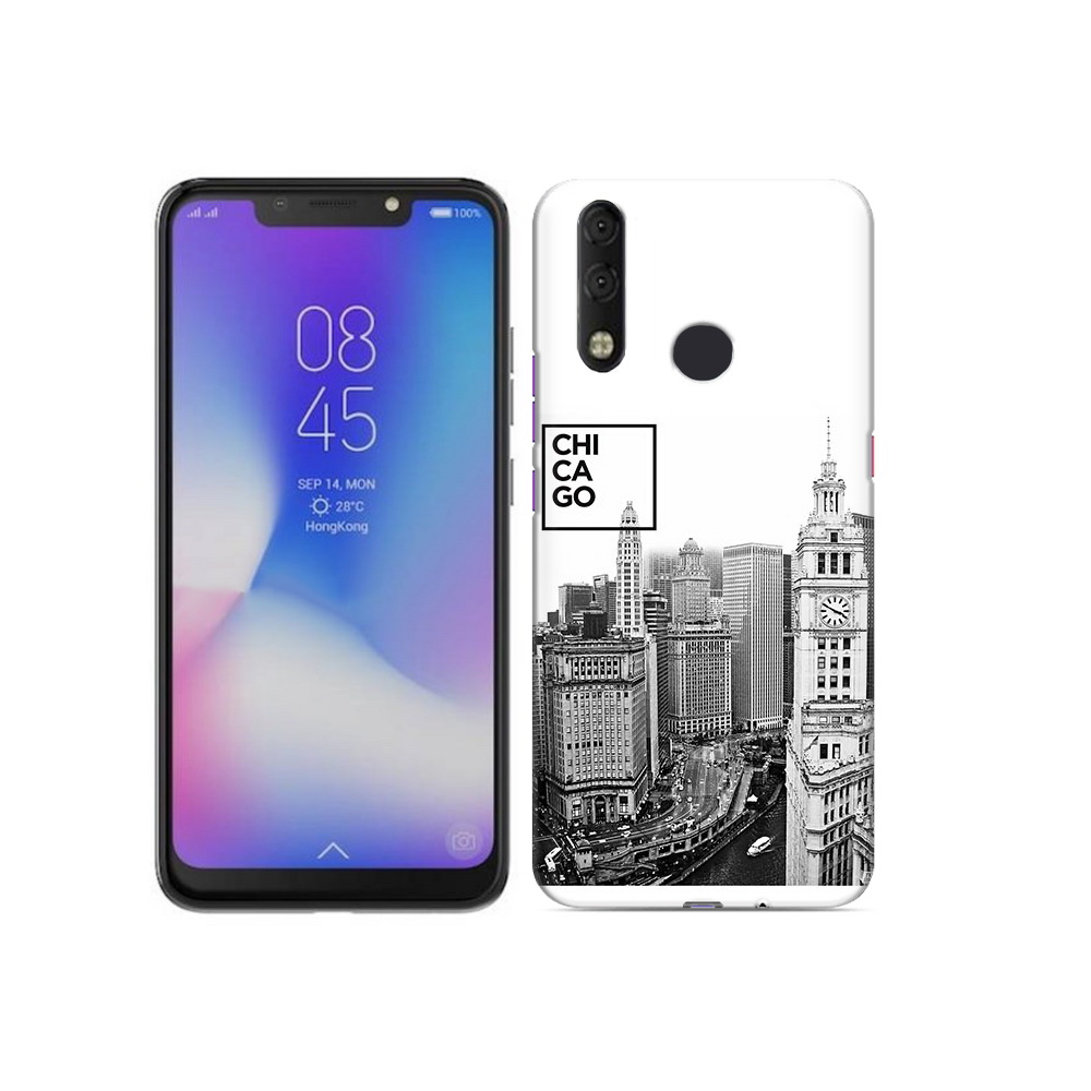 

Чехол MyPads Tocco для Tecno Camon 11 Pro черно белый чикаго, Tocco