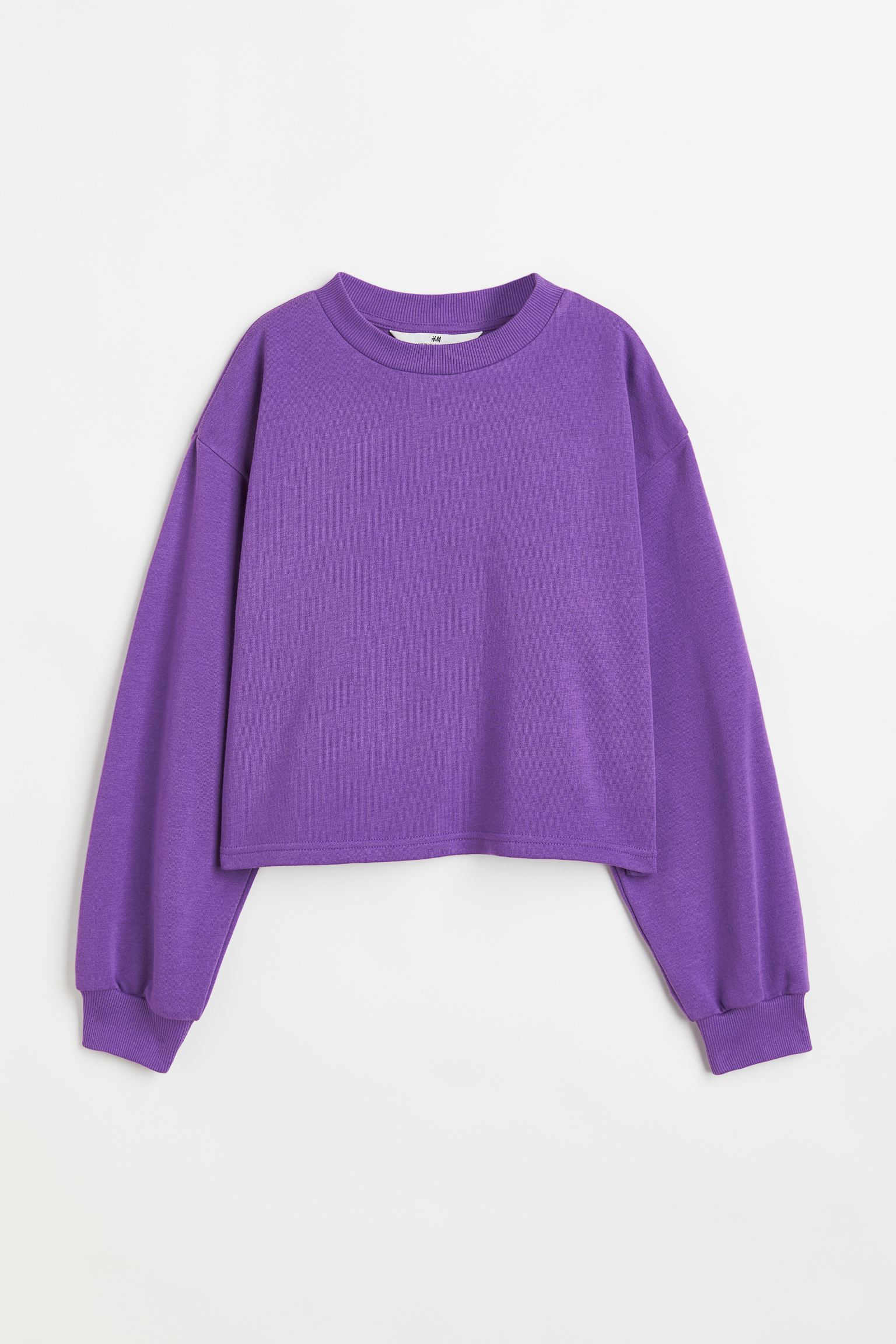 Свитшот H&M для девочек, фиолетовый-002, размер 134/140, 1098303002