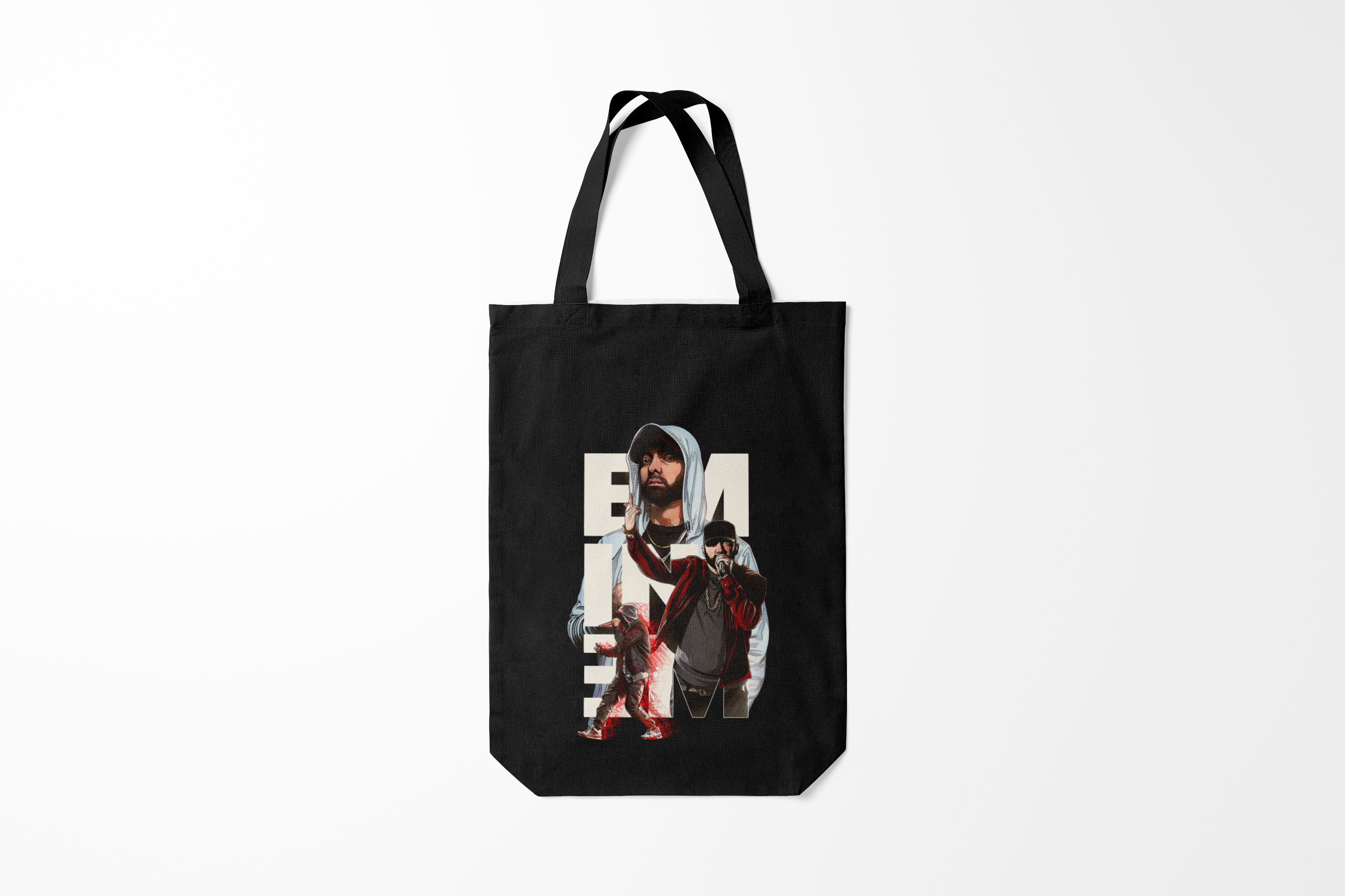 

Сумка шoппер унисекс Burnettie Eminem Marshall Mathers, черный, Eminem Marshall Mathers