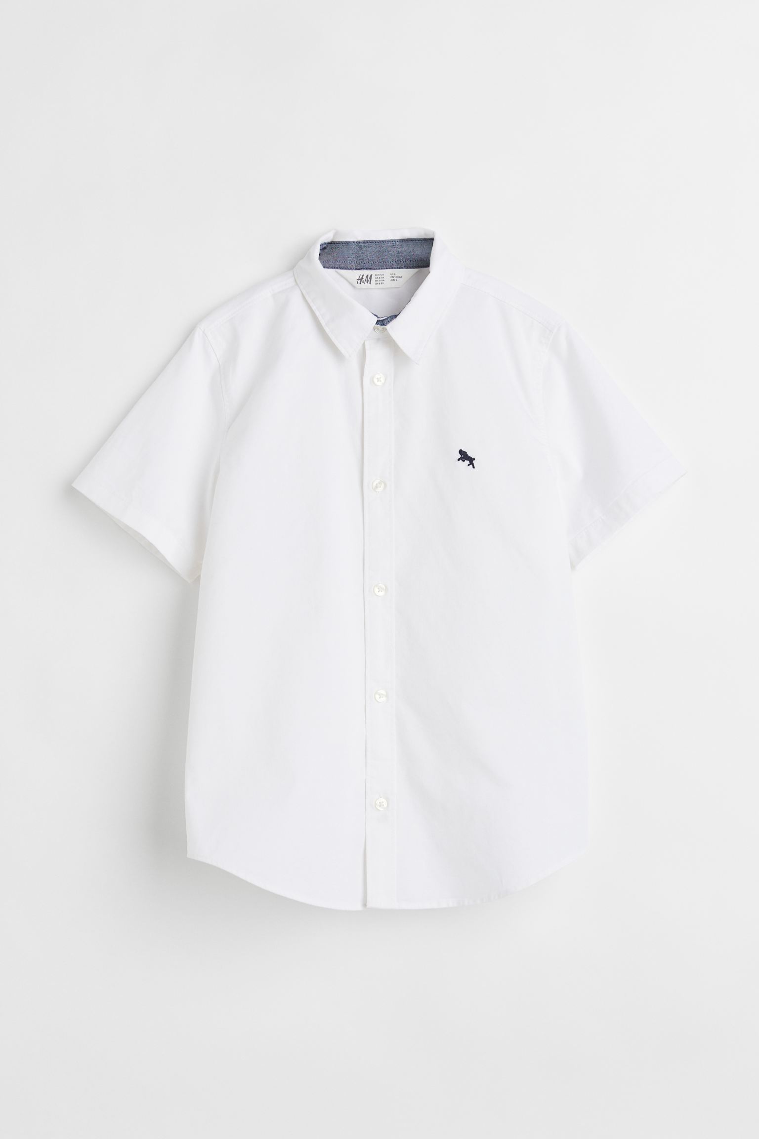 Сорочка H&M для мальчиков, белый-001, размер 164, 749848001