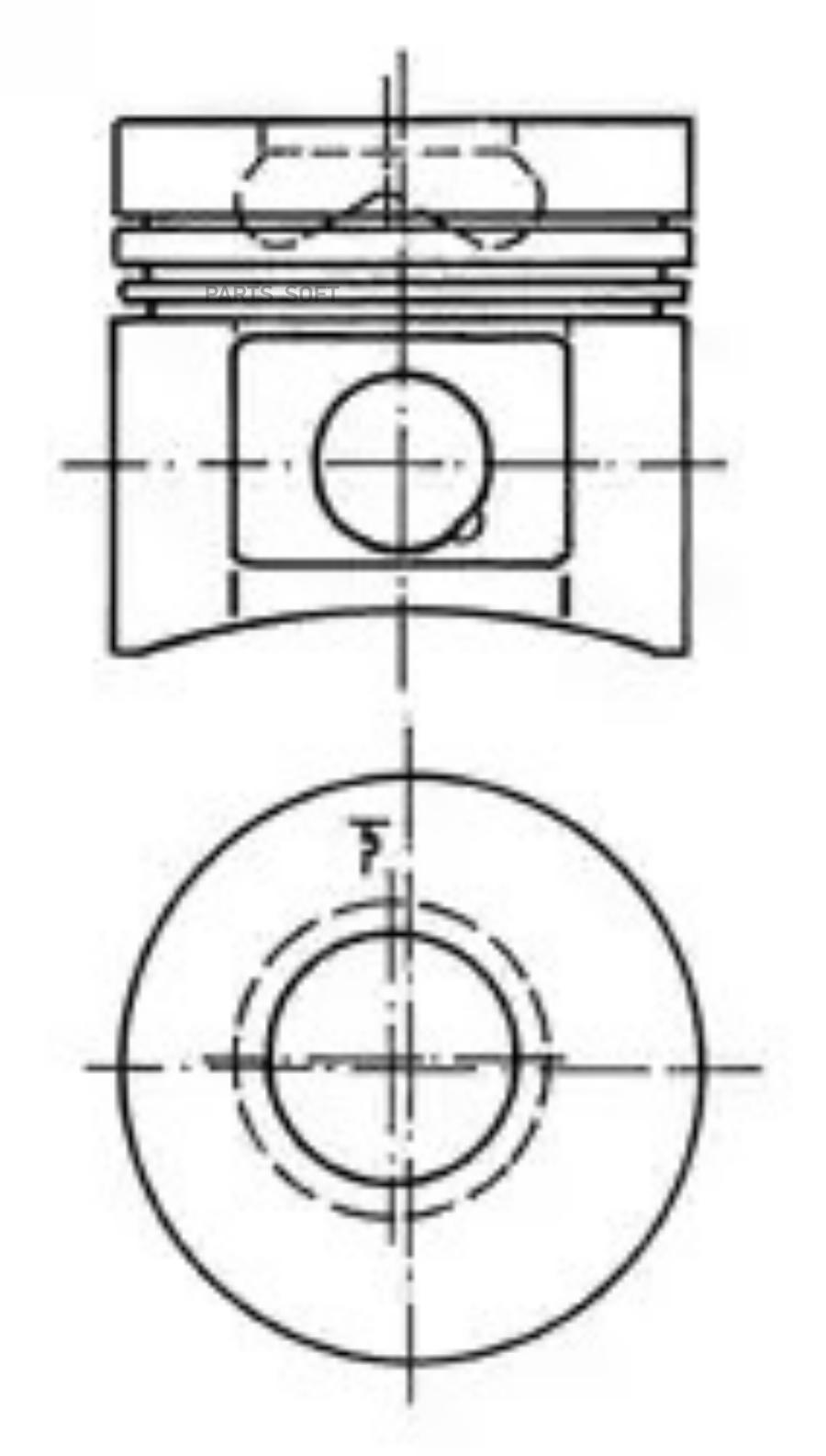 

Поршнекомплект Deutz/Khd F 2L 1011/F 3L 1011/F 4L 1011 D.91.0+0.50 Ks Original