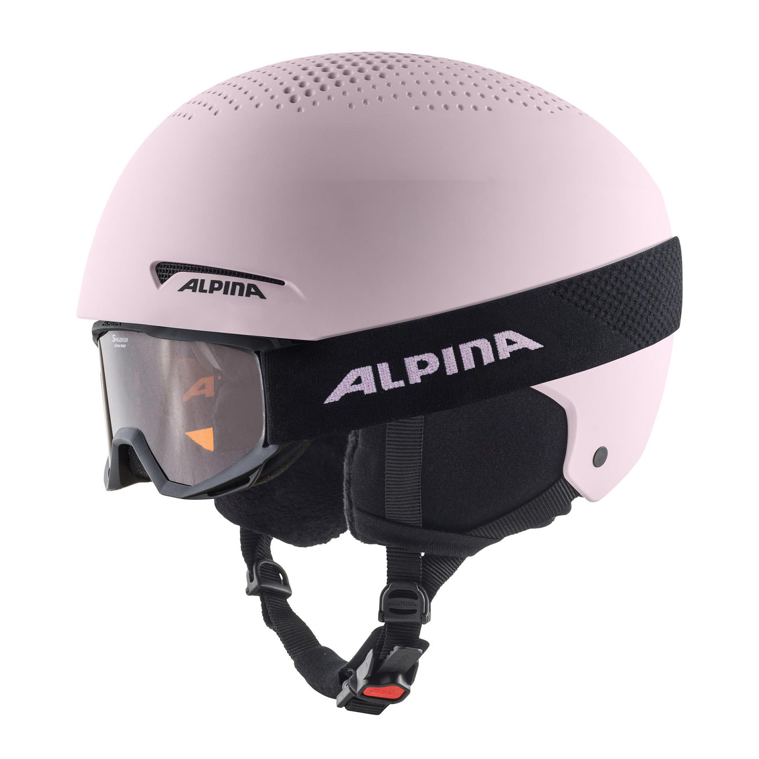 Шлем Alpina Zupo Set (+ маска Piney) Pink, год  2022, размер 51-55см