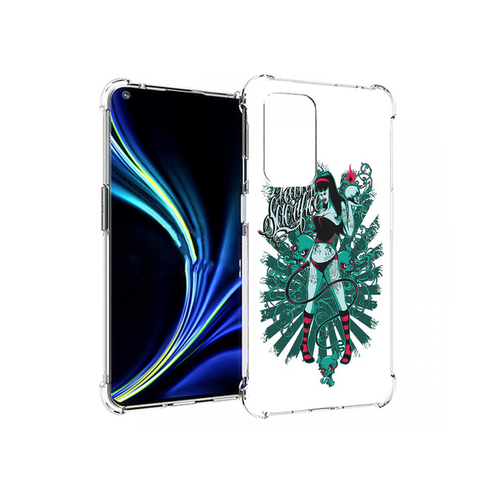 

Чехол MyPads Tocco для OnePlus 9 нарисованная девушка в татуировках (PT159409.128.499), Прозрачный, Tocco