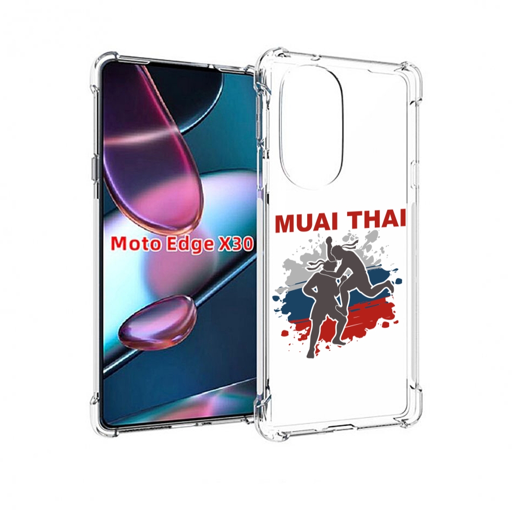 

Чехол MyPads Муайтай для Motorola Moto Edge X30, Прозрачный, Tocco