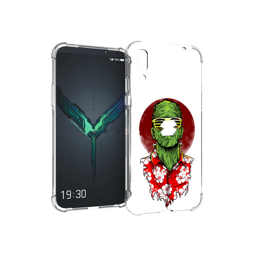 

Чехол MyPads Tocco для Xiaomi Black Shark 2 крутой зеленый мужчина в очках, Прозрачный, Tocco