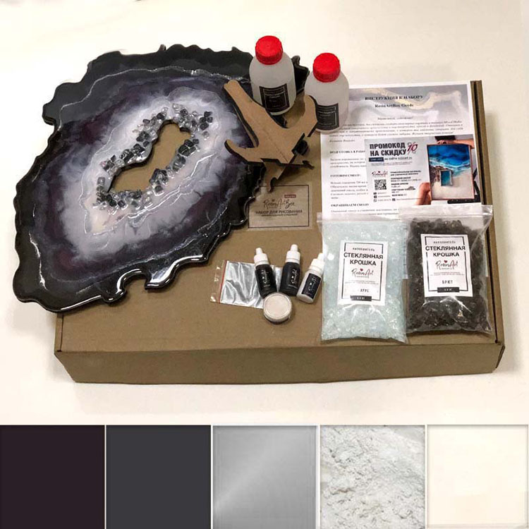 

Набор для создания картины эпоксидной смолой ResinArtBox Geode 006 ResinArt RA-0136/006