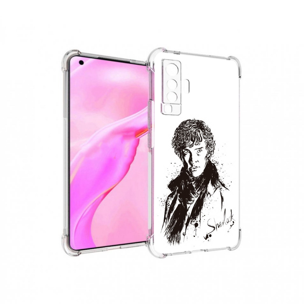 

Чехол MyPads Tocco для Vivo X50 шерлок холмс портрет (PT226969.391.698), Прозрачный, Tocco