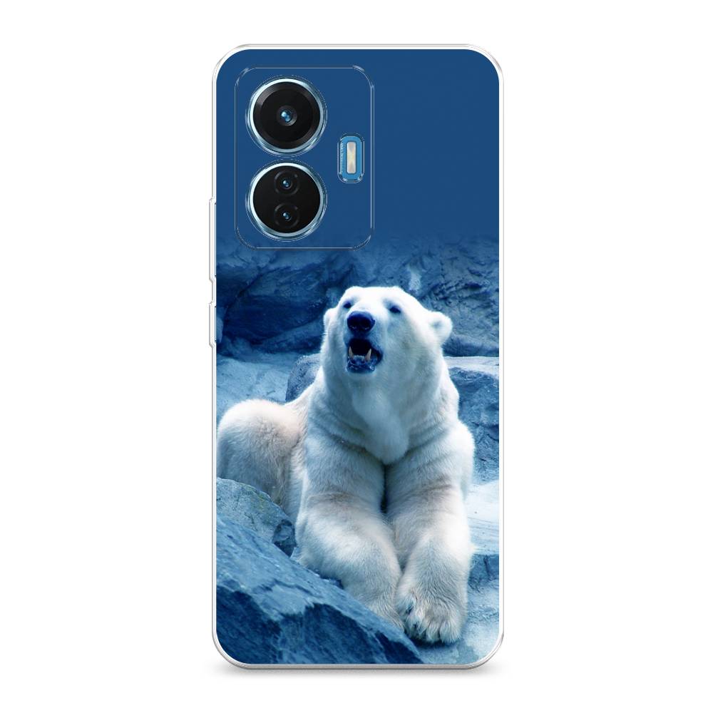 

Чехол для Vivo T1 "Белый медведь", Голубой;белый, 267150-1