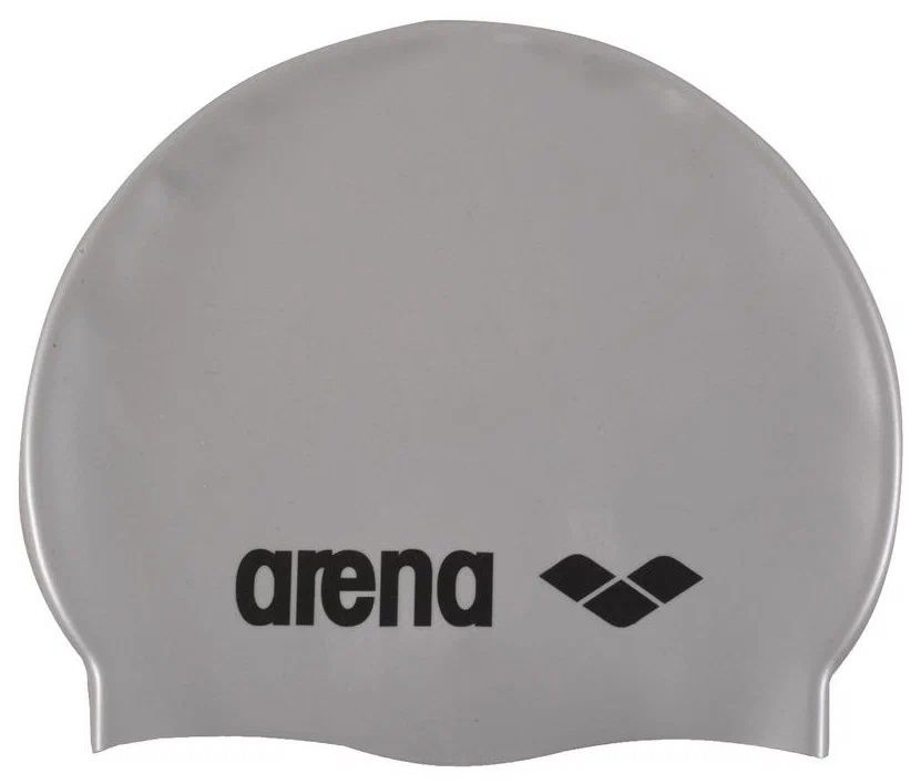 фото Шапочка для плавания arena classic silicone , арт.9166251, серебристый, силикон