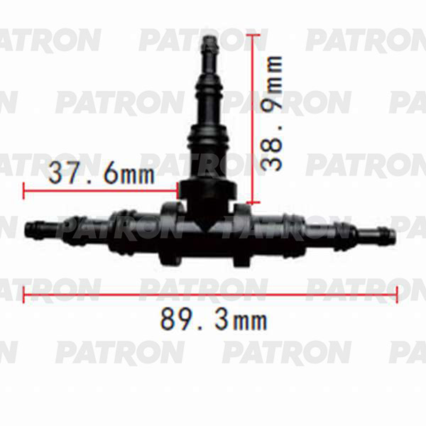 Тройник Т- Образный 9x6x4 PATRON арт. P370834