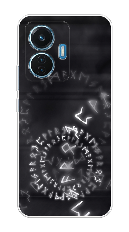 

Чехол на Vivo T1 "Руны", Серый;черный, 267150-3