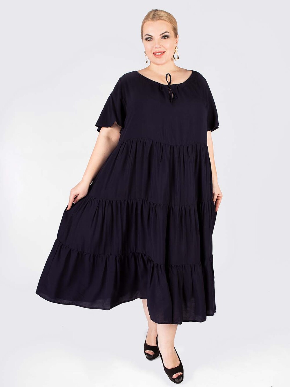 

Платье женское ARTESSA PP55504BLK01 черное 60-62 RU, PP55504BLK01