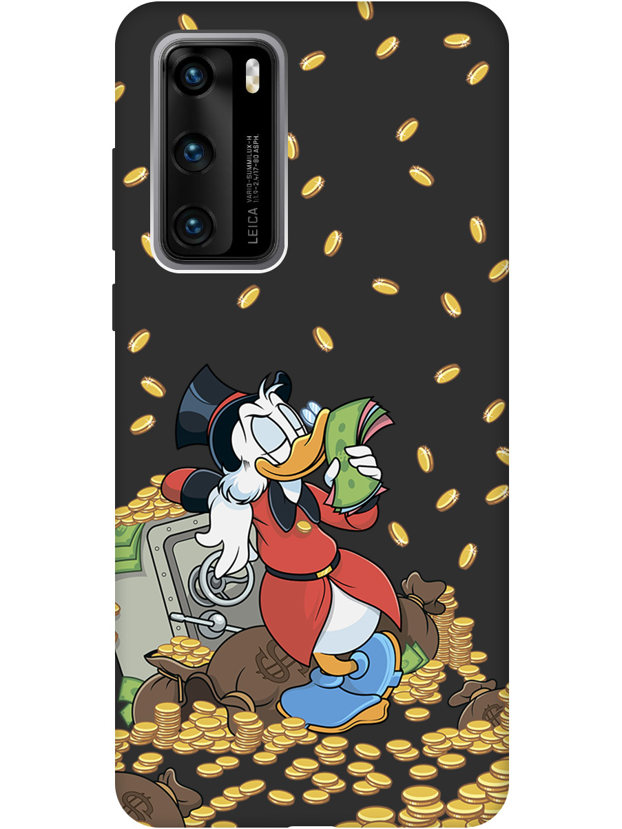 

Силиконовый чехол на Huawei P40 с принтом "Скрудж и сейф" матовый черный, Черный;белый;красный, 722839371