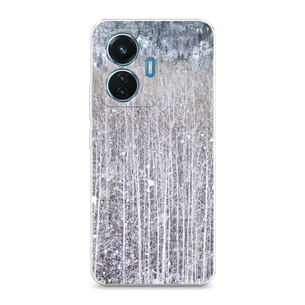 

Чехол для Vivo T1 "Снежный лес", Бежевый;серый;белый, 267150-5