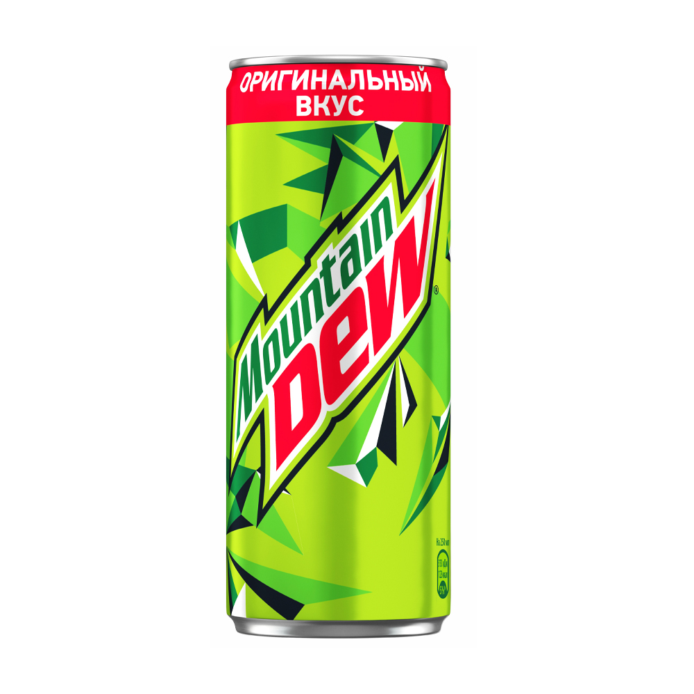 Напиток газированный, Mountain Dew, 0,25 л