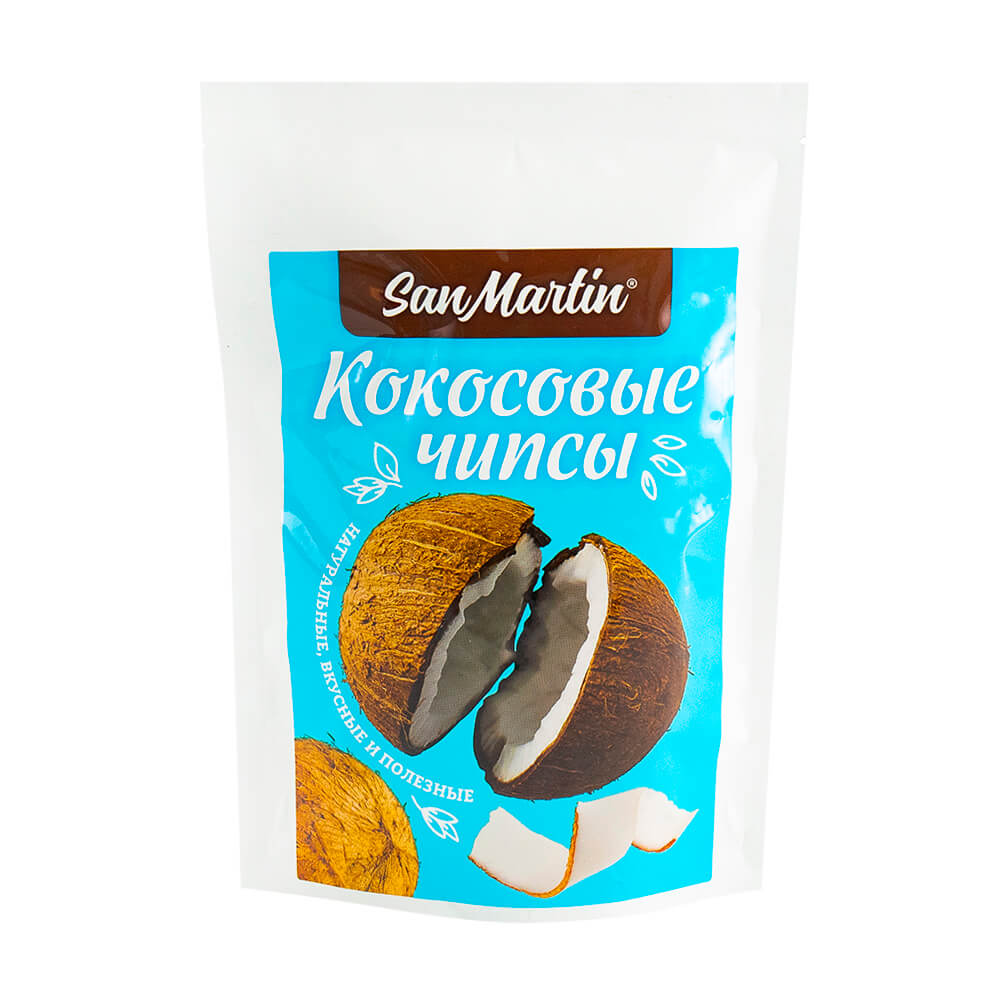 

Кокосовые чипсы, San Martin, 40 г