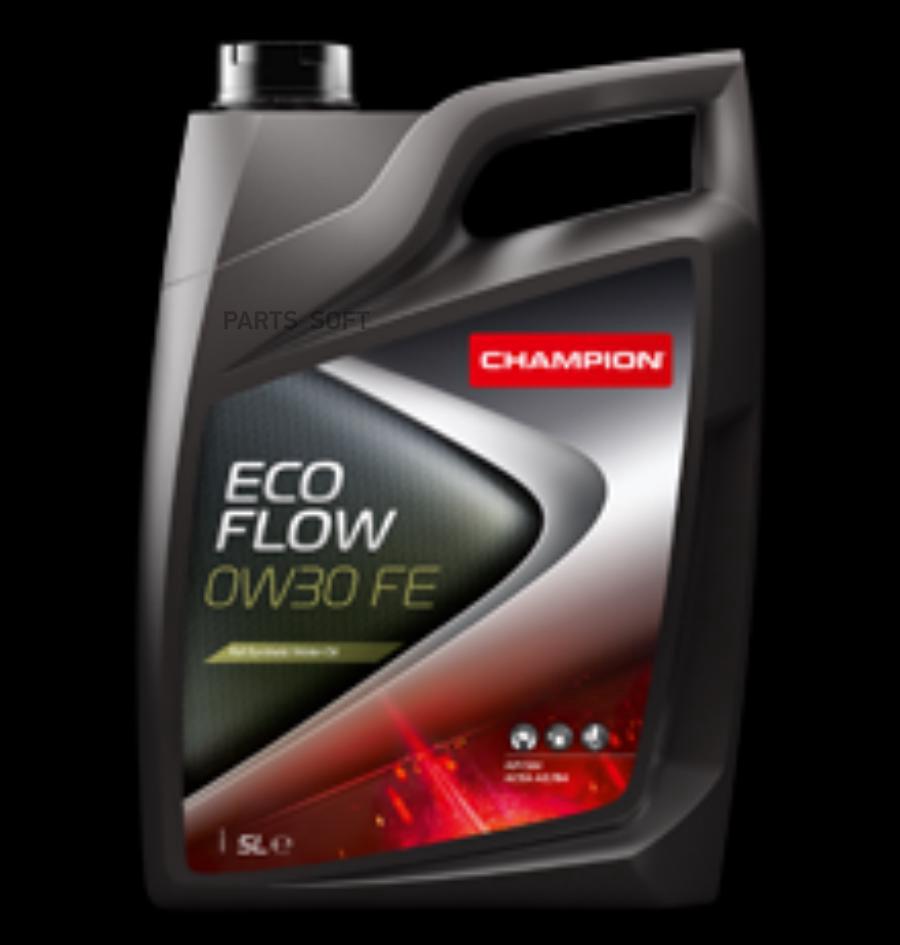 Масло Мот. Champion Eco Flow 0W30 Fe, Acea: A3/B4-12, Api: Sm/Cf (5Л) Синт. CHAMPION OIL а