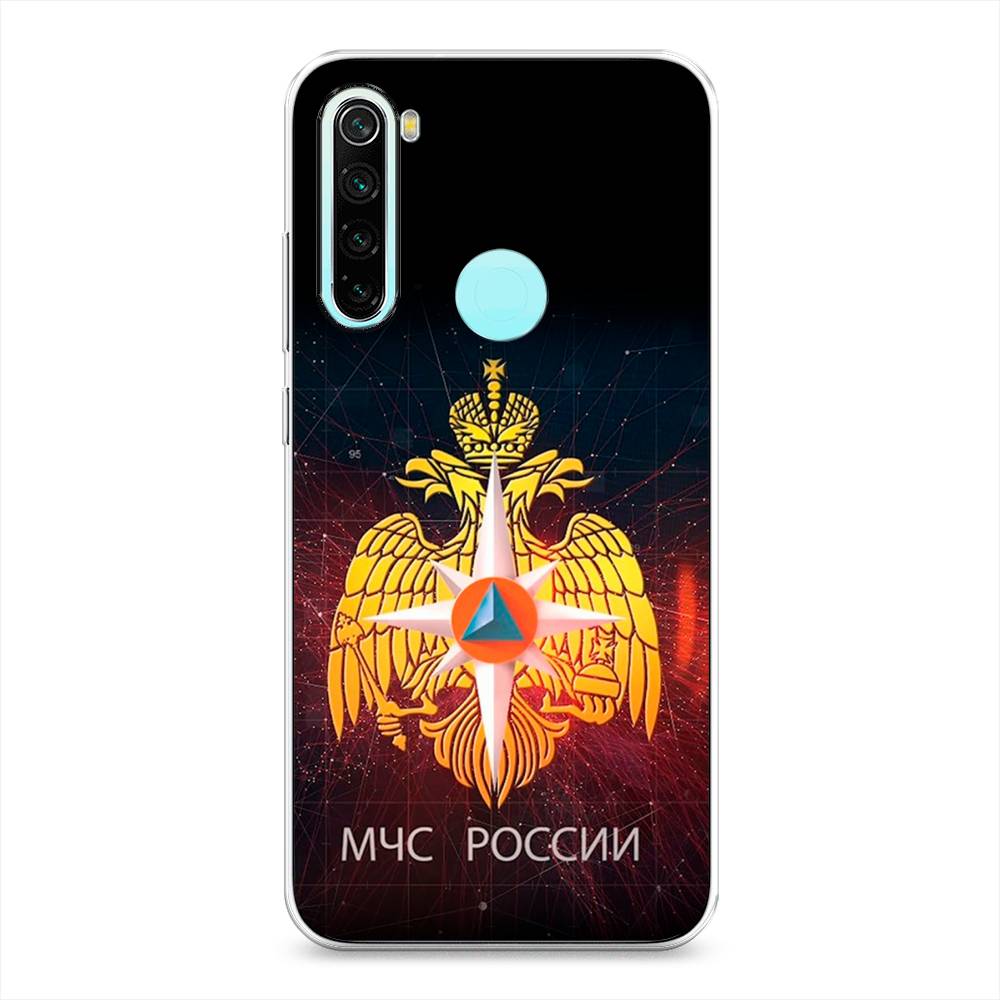 фото Силиконовый чехол "мчс россии" на xiaomi redmi note 8 awog