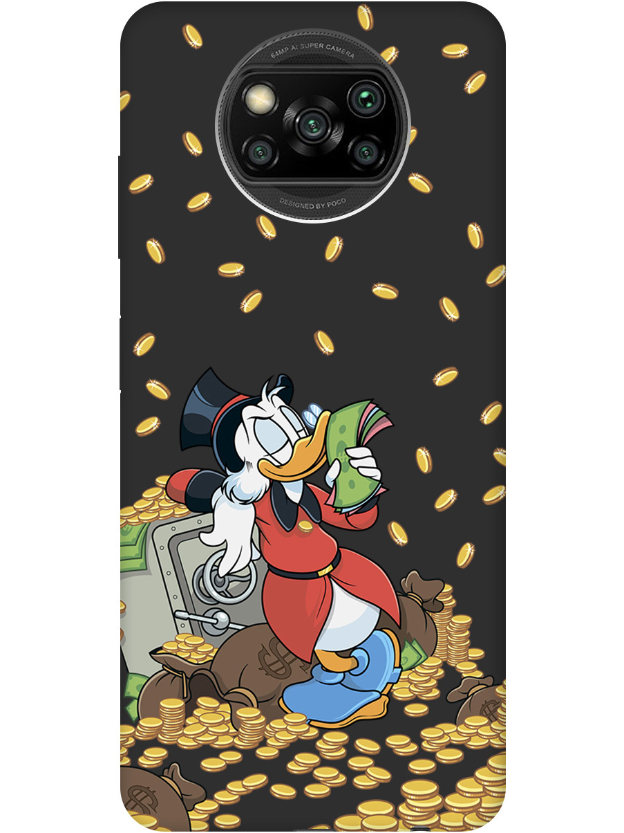 

Силиконовый чехол на Xiaomi Poco X3 / X3 Pro с принтом "Скрудж и сейф" матовый черный, Черный;белый;красный, 723602771